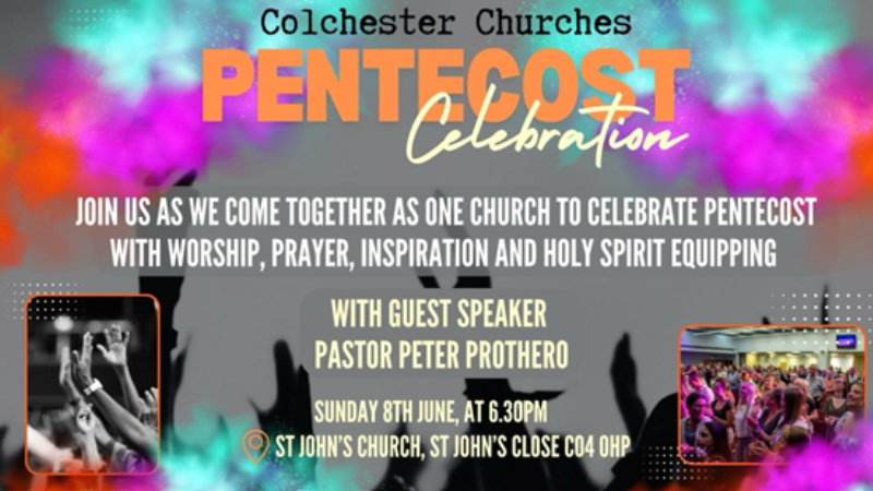 Pentecost Celebration 8 June at 6.30pm