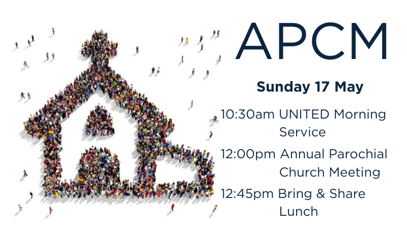 Everything you need to get involved with our Annual Parochial Church Meeting!