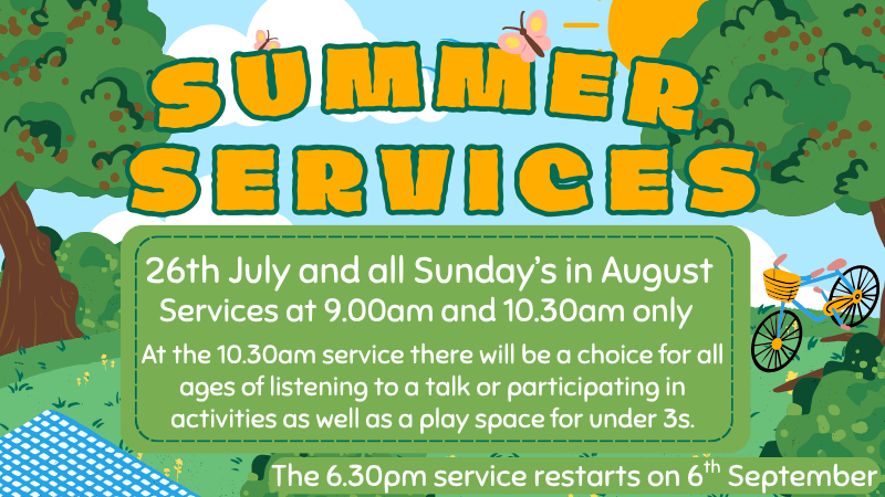 Join us on a Sunday morning this summer!